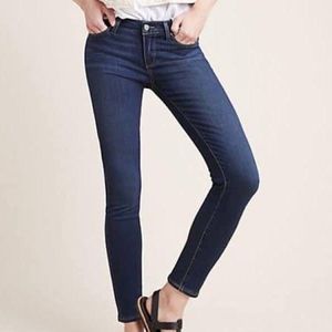 PAIGE Verdugo Crop Dark Wash Jeans - Size 28
